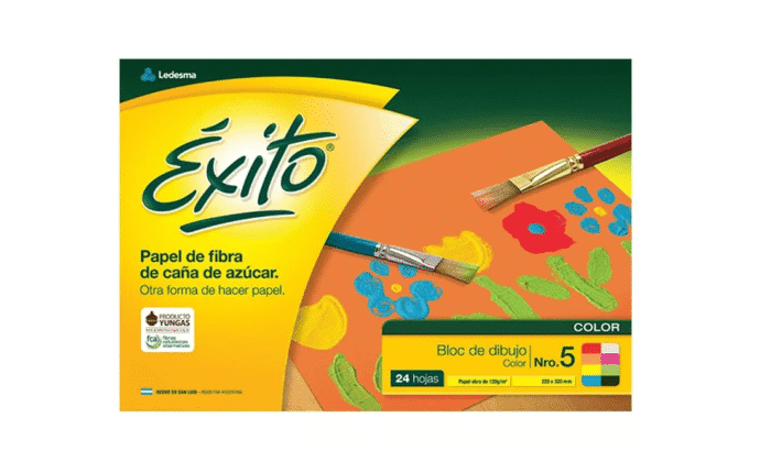 EXITO BLOCK DIBUJO N°5 COLOR 24 HOJAS