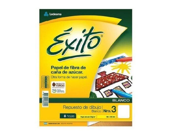 EXITO REPUESTO DIBUJO N°3 BLANCO X25