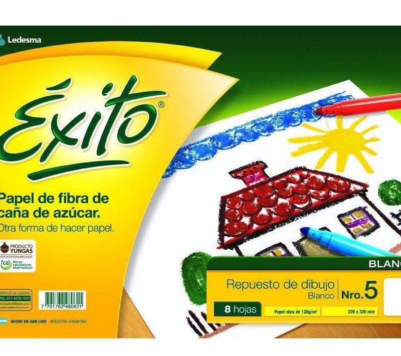 EXITO REPUESTO DIBUJO N°5 BLANCO X25