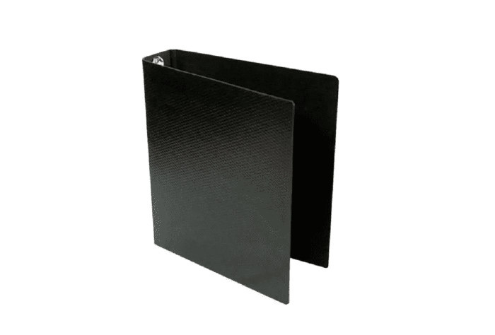 CARPETA EZCO FIBRA NEGRA 3X40