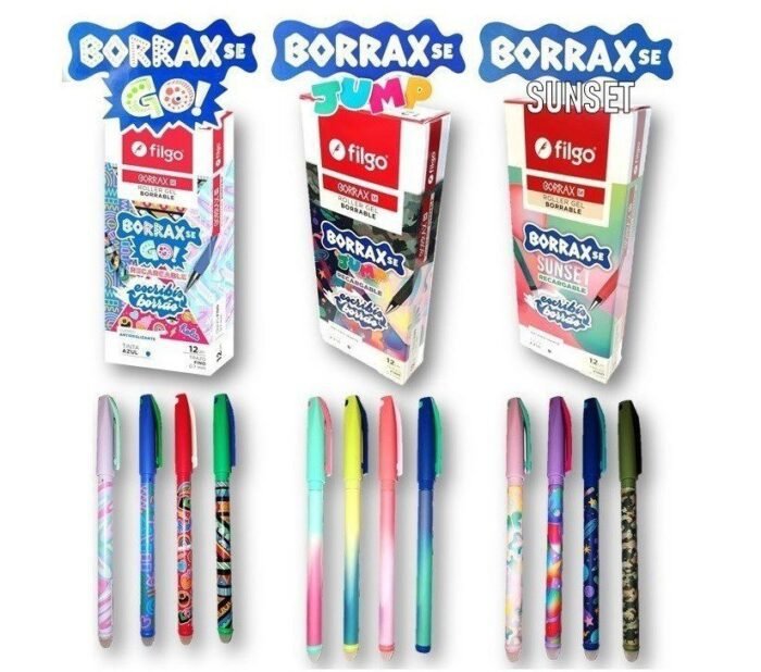 FILGO LAPICERA BORRABLE BORRAX SE X12 DISEÑOS
