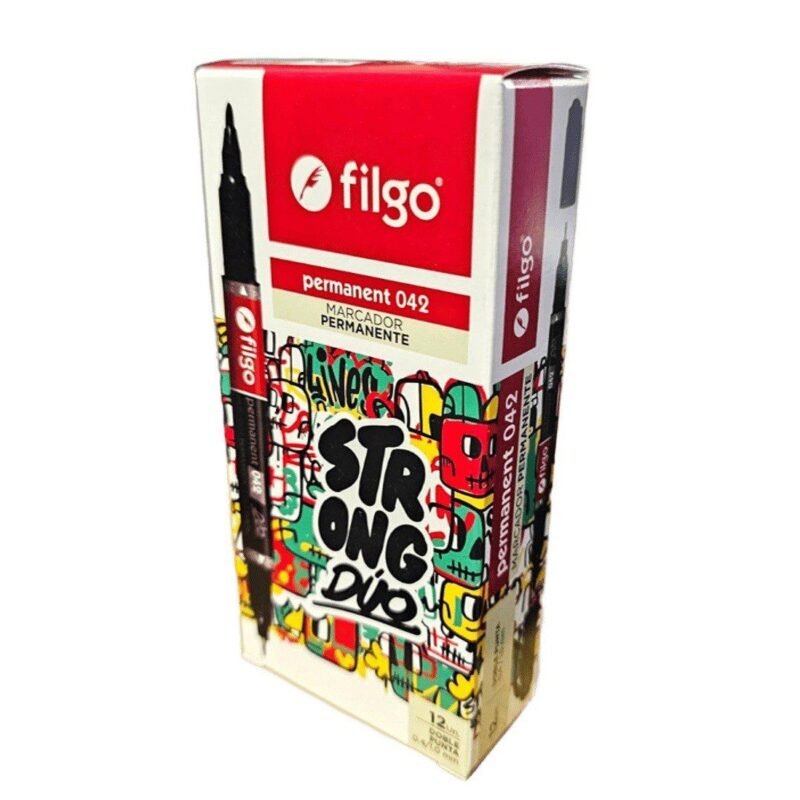 FILGO MARCADOR STRONG D/P 042 NEGRO X12