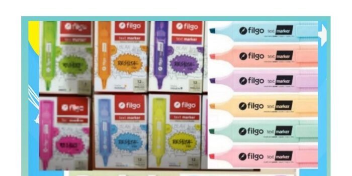 FILGO RESALTADORES CHATO FLUO/PASTEL X12