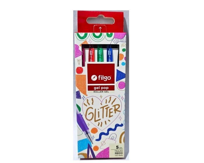 FILGO ROLLER GEL POP GLITTER SURT. X5