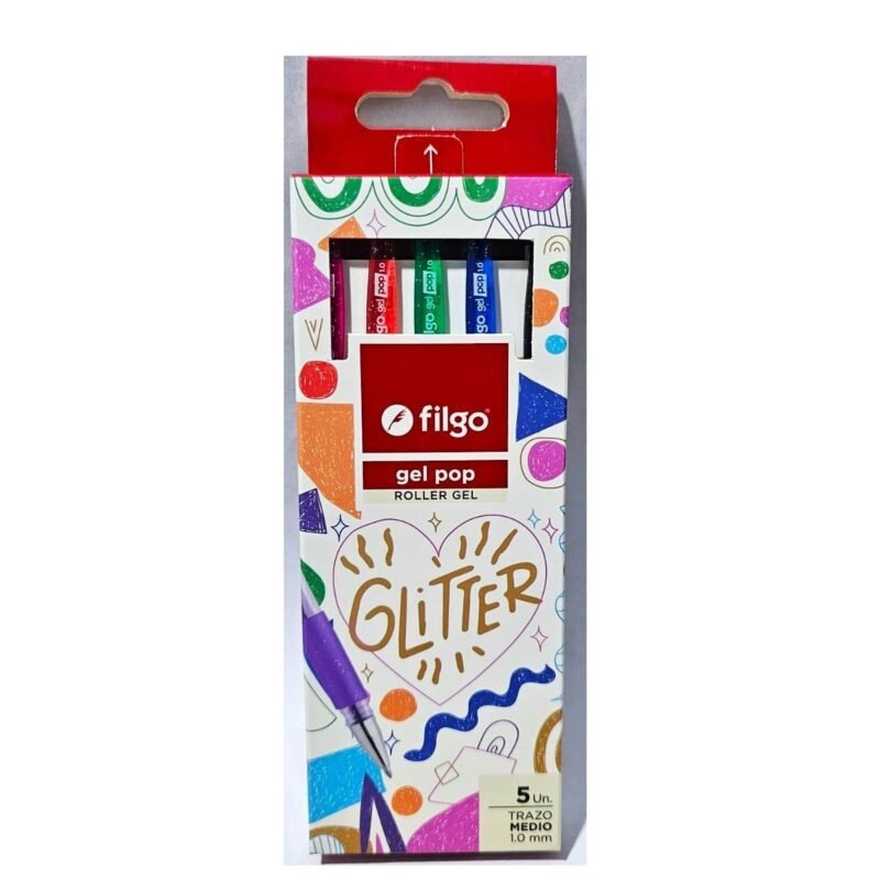 FILGO ROLLER GEL POP GLITTER SURT. X5