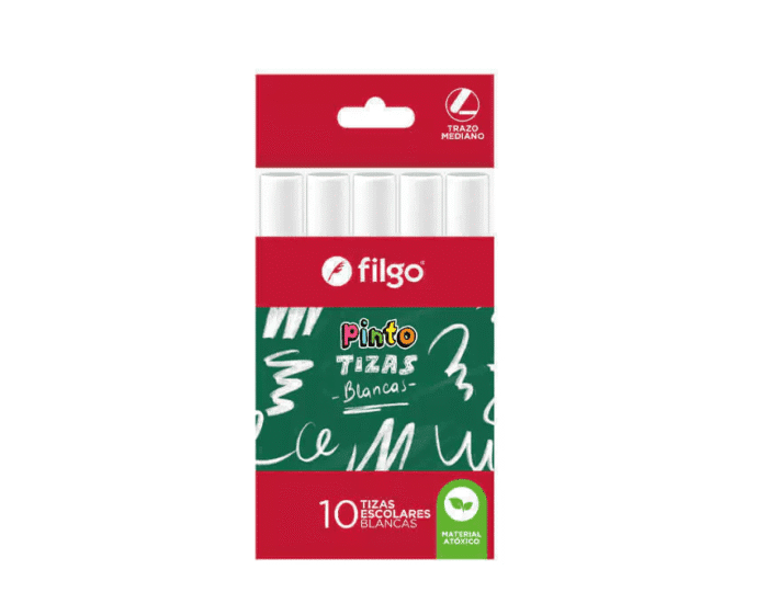 FILGO TIZA PINTO X10 BLANCA CAJA X12
