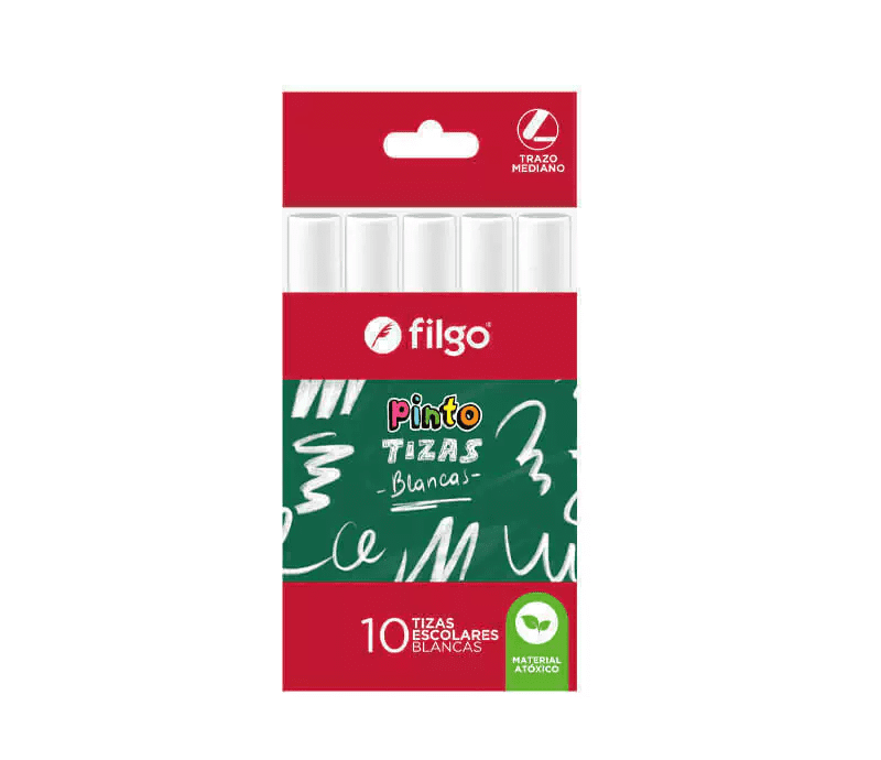 FILGO TIZA PINTO X10 BLANCA CAJA X12