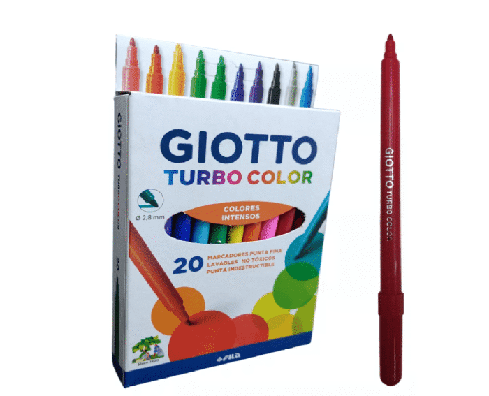 GIOTTO MARCADOR ESCOLAR X20 TURBO