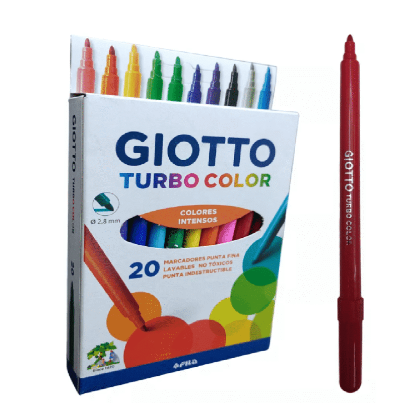 GIOTTO MARCADOR ESCOLAR X20 TURBO