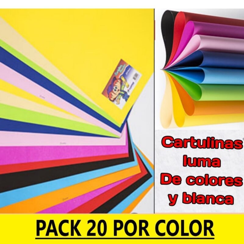 LUMA CARTULINA COLOR X20