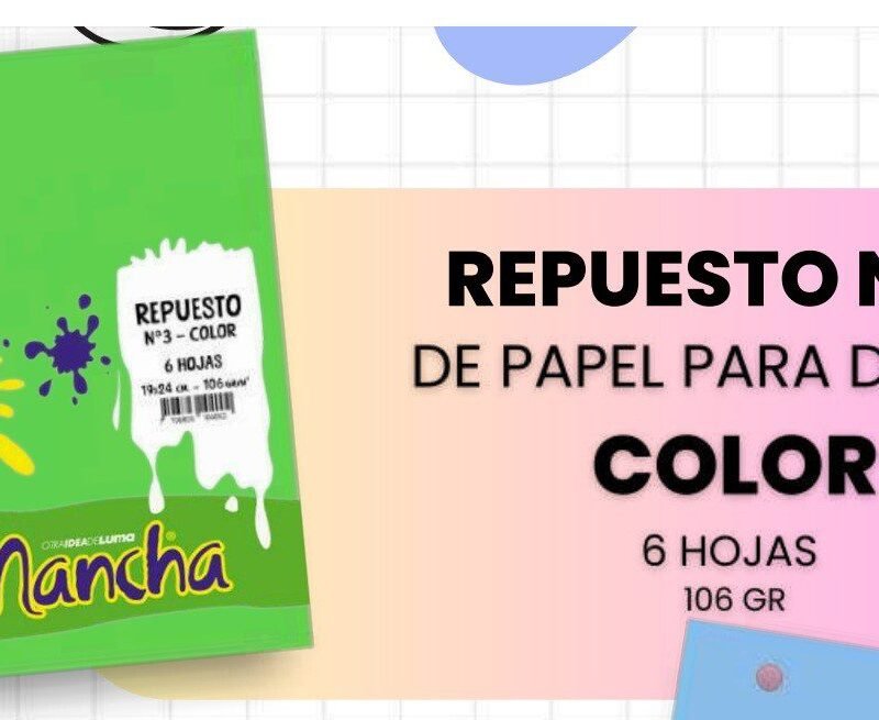 LUMA REPUESTO DIBUJO N°3 MANCHA COLOR X6