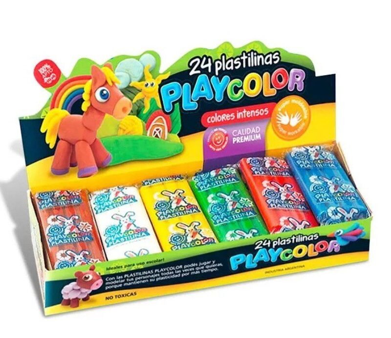 PLAYCOLOR PLASTILINA X24