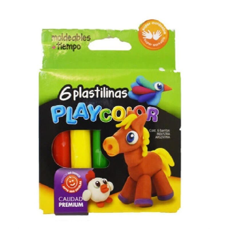 PLAYCOLOR PLASTILINA X6