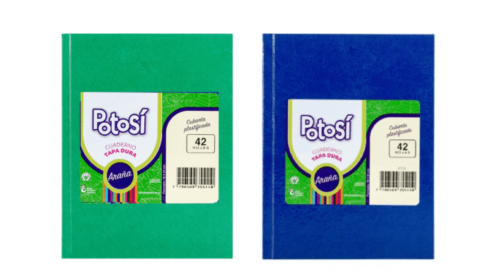 POTOSI CUADERNO T/D N°1 42HJS CUADRICULADO X15