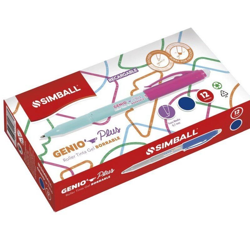 SIMBALL LAPICERA BORRABLE GENIO PLUS X12