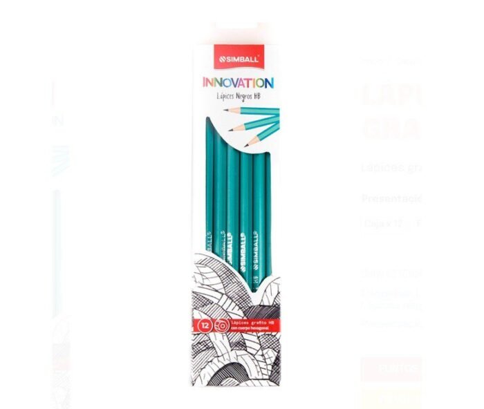 SIMBALL LAPIZ GRAFITO HB INNOVATION X12