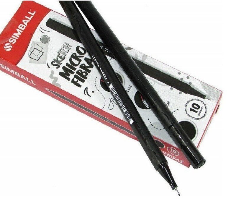 SIMBALL MICROFIBRA SKETCH NEGRA X10