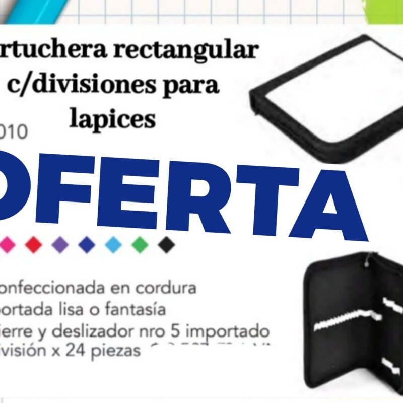 SKYCOLOR CARTUCHERA RECTANGULAR C/DIVISIONES PARA LAPICES