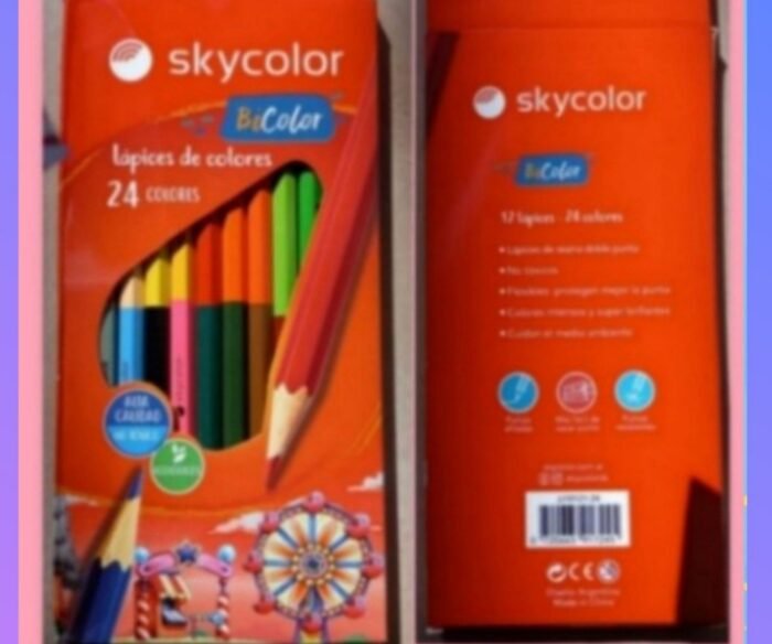 SKYCOLOR LAPIZ BICOLOR X24 LARGOS