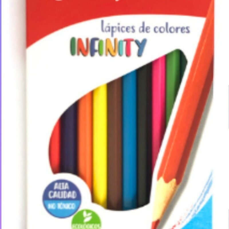 SKYCOLOR LAPICES LARGOS INFINITY X12 COLORES
