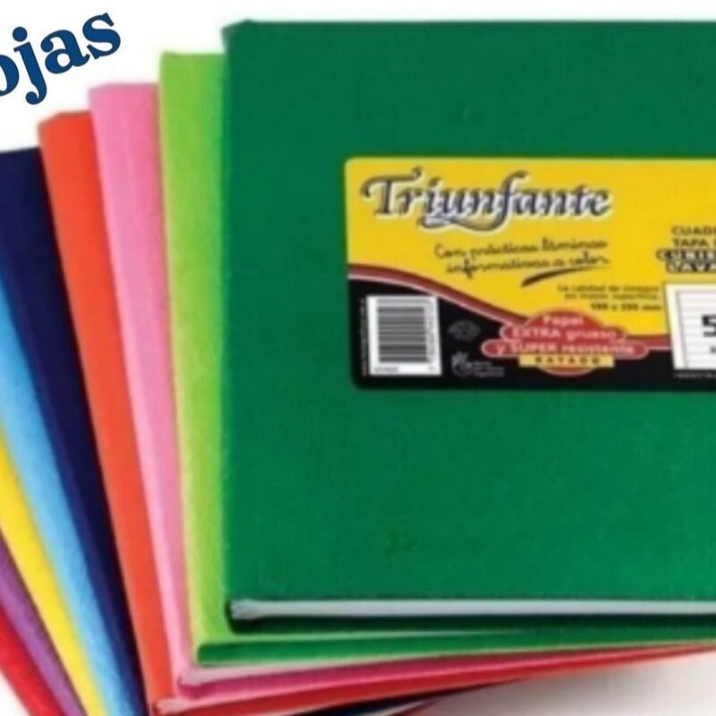 TRIUNFANTE CUADERNO N°1 TAPA DURA 16X21 X50HJS