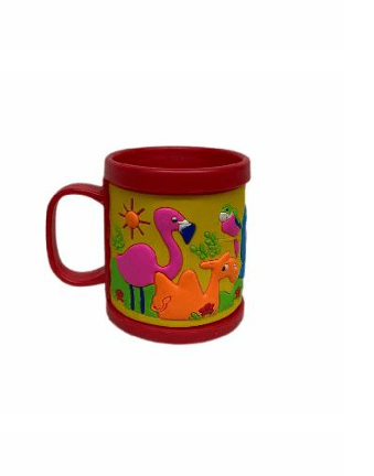TAZA PLASTICA 3D ZOO