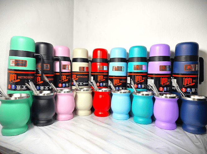 SET TERMO MEDIA MANIJA COLOR METROSONIC 1LT X18 PRECIO DOLAR
