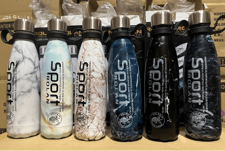 BOTELLA TAPA ROSCA CAMUFLADA 500ML ROLAN x30  PRECIO DOLAR