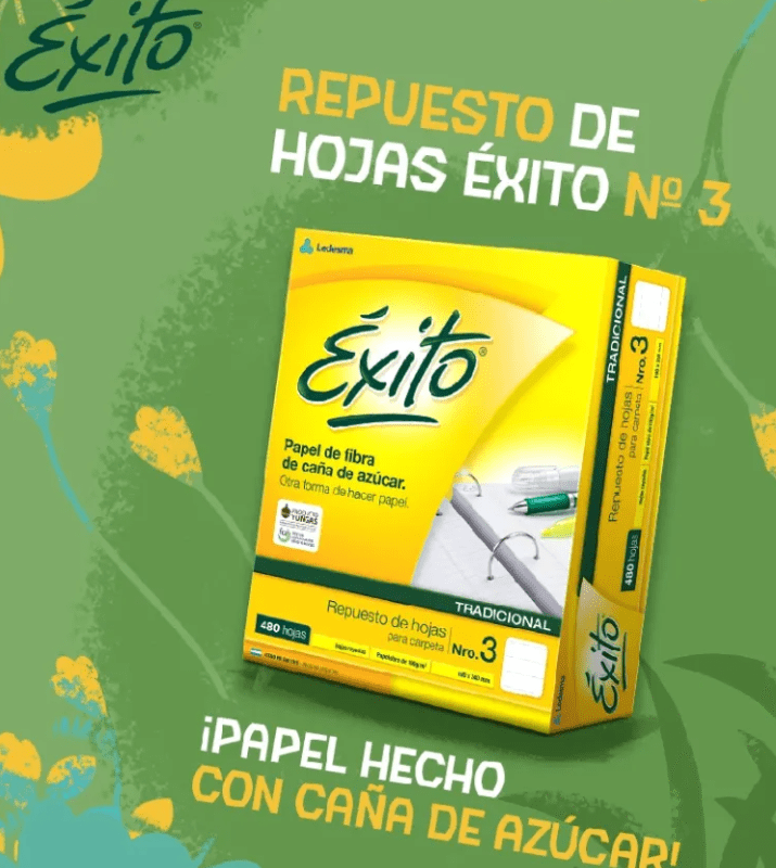 EXITO REPUESTO ESCOLAR 480HJS RAYADO Y CUADRO