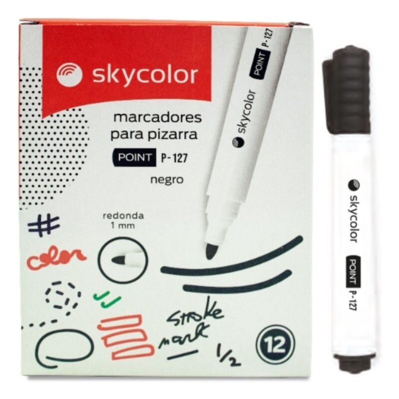 MARCADOR SKYCOLOR POINT P-127 P/PIZARRA NEGRO