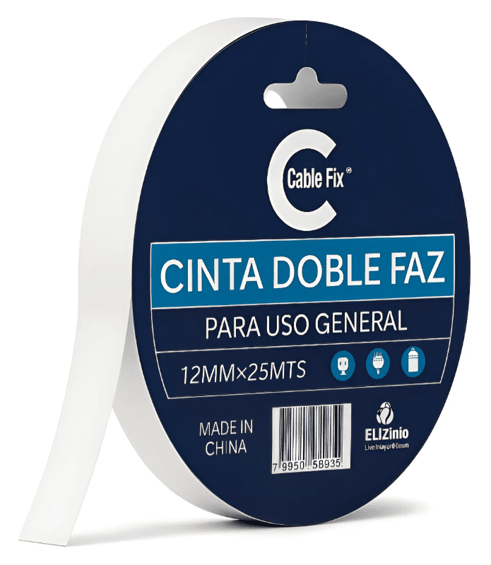 CINTA DOBLE FAZ 12X25 CABLEFIX