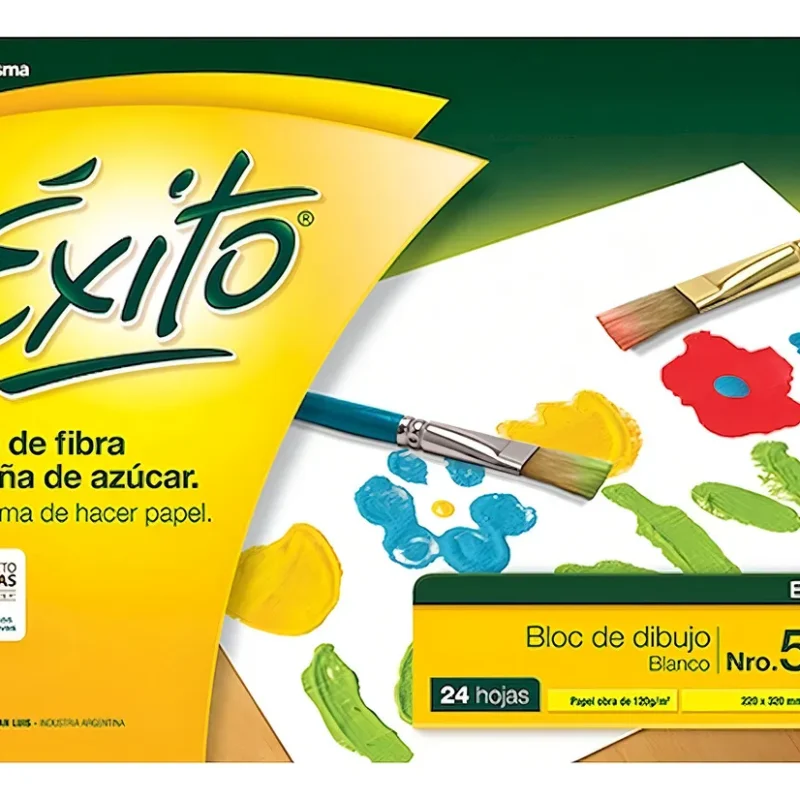 EXITO BLOCK DIBUJO N5 BLANCO X24H