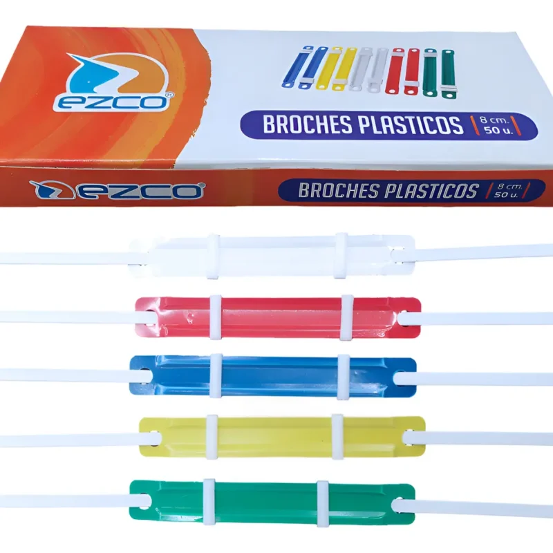 EZCO BROCHE PLASTICOS 8CM X50 X 1