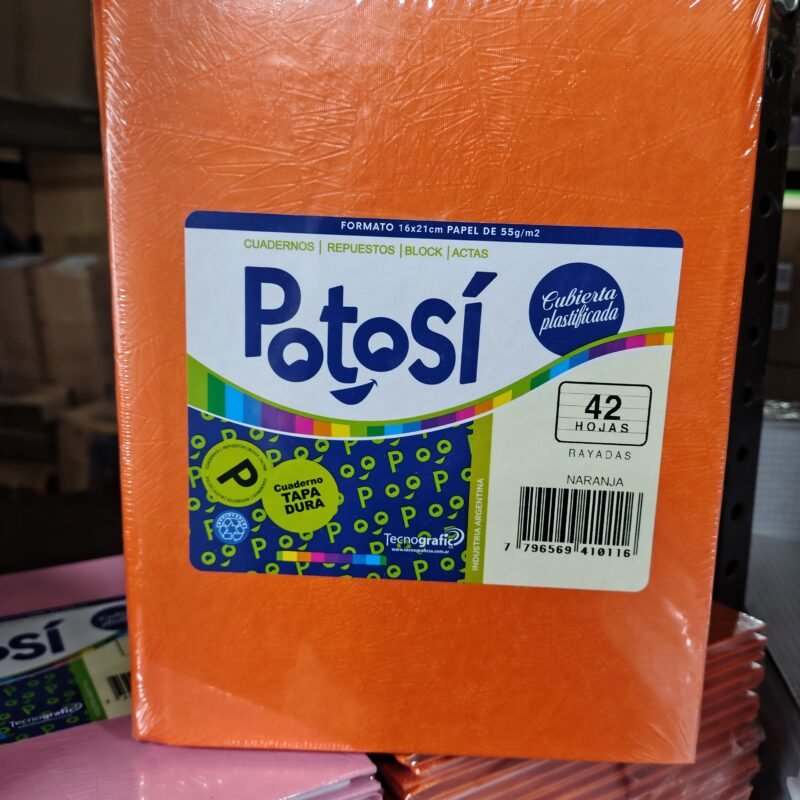 POTOSI CUADERNO ARAÑA 16X21 TD N1(P1) X42H 57G