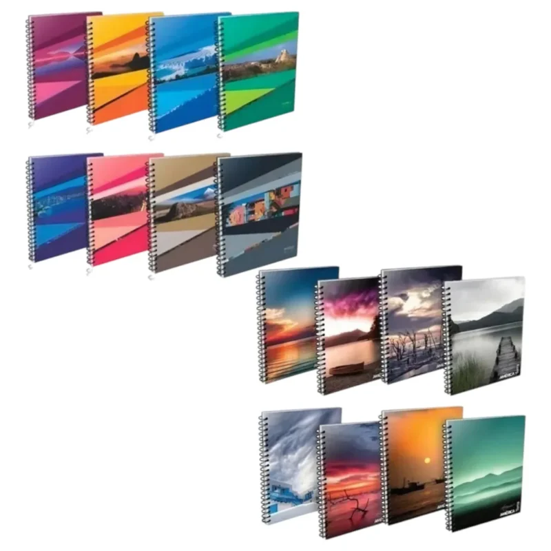 CUADERNO UNIVERSITARIO AMERICA 29 7 X 80H V MODELOS