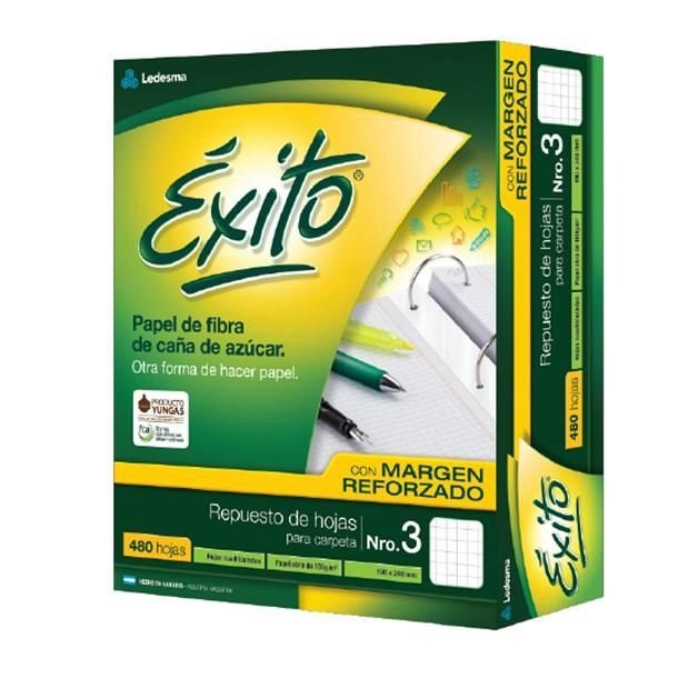 EXITO REPUESTO ESCOLAR X480H REFORZADO CON BANDAS