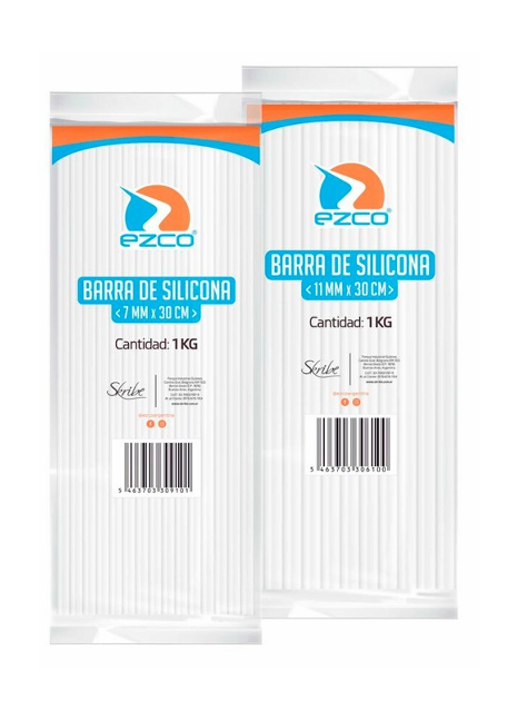 EZCO BARRA SILICONA GRUESA 11MM 30CM LARGO