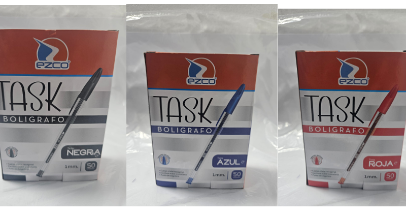 EZCO BOLIGRAFO TASK 1MM X50