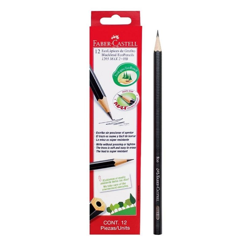 LAPIZ GRAFITO HB FABER CASTELL 1205 X12