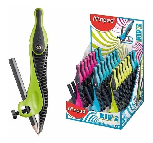 COMPAS MAPED PLASTICO ABRAZADERA KIDZX24
