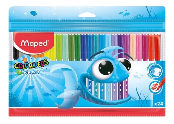 MARCADOR ESCOLAR X24 MAPED OCEAN