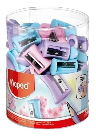 MAPED SACAPUNTA PLASTICO VIVO PASTEL X75