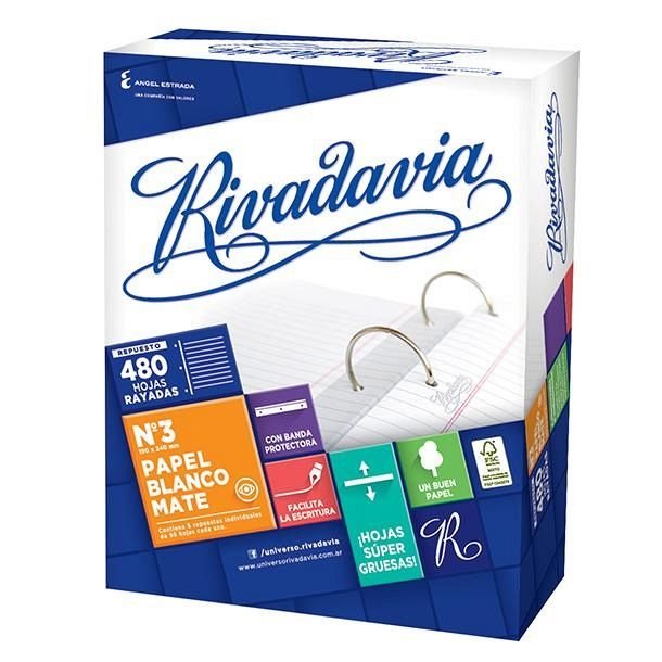 RIVADAVIA REPUESTO ESCOLAR X480H CON BANDAS