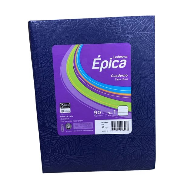 EPICA CUADERNO ARAÑA (E1) TAPA DURA 19X24 X48H 90G RAYADO