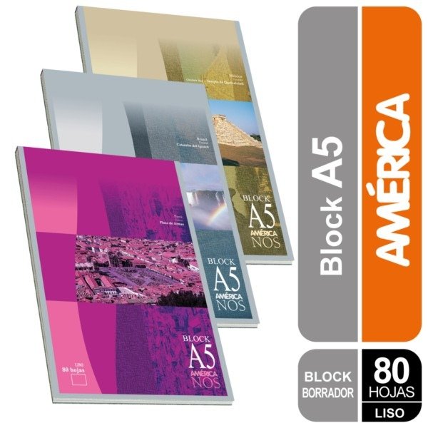 AMERICA BLOCK A5 X80H LISO