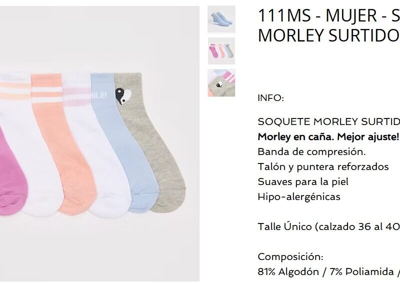 ELEMENTO SOQUETE DAMA MORLEY SURTIDO XDC(111MSTU)