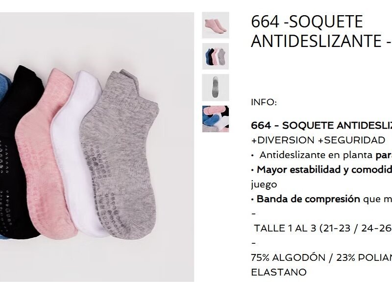 ELEMENTO SOQUETE IMP NIÑO ANTIDESLIZANTE ULTRAFIT LISO SURTIDO-T1 XDOC(664KIDSLS-T1)