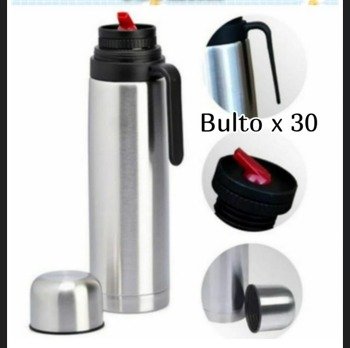 TERMO MEDIA MANIJA DE ACERO 1LT X30 (MILTON,VACUUM,TRILLIUM) PRECIO DOLAR