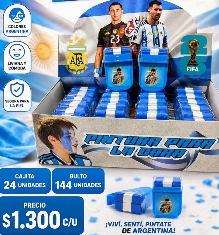 PINTACARA BANDERITA MUNDIAL CAJA X24