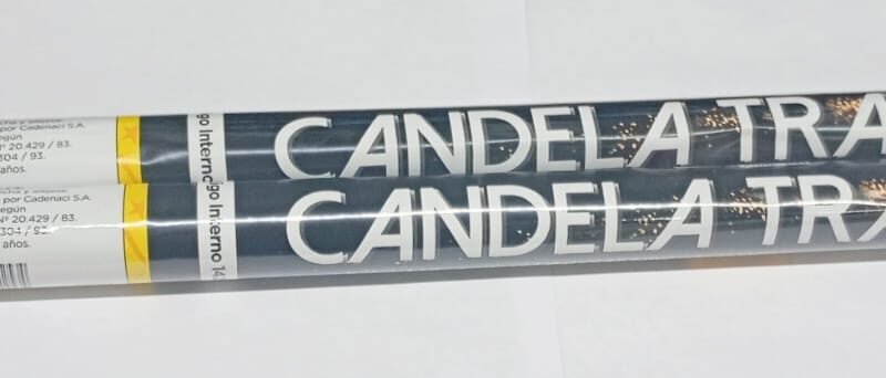 BENGALA CANDELA TRAZANTE 8 TIROS BLISTER X2